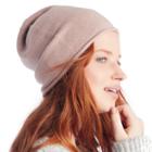 Sole Society Sole Society Slouchy Angora Beanie - Dusty Pink-one Size