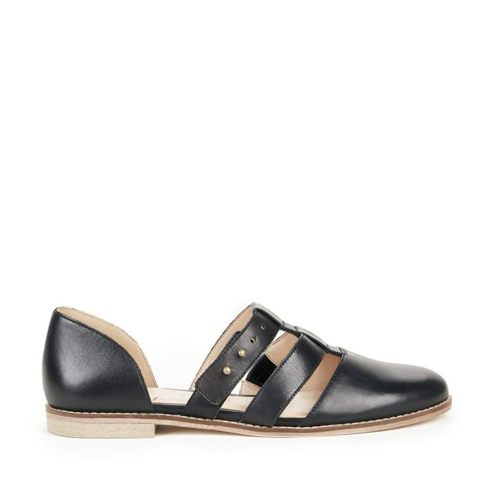 Sole Society Sole Society Venice Two Piece Flat - Black