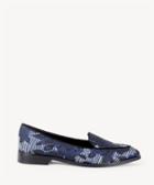 Sole Society Sole Society Winslow Pointed Toe Smoking Slippers Navy Floral Size 5 Fabric