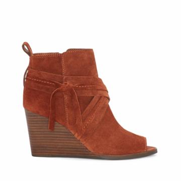 Lucky Brand Lucky Brand Udom Peep Toe Bootie - Rye-6