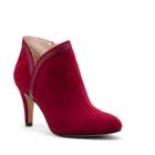 Sole Society Sole Society Roxine Almond Toe Suede Bootie - Chili Red
