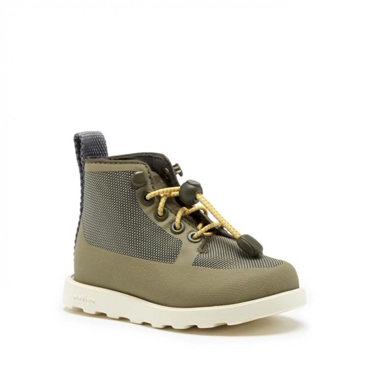 Native Native Fitzroy Child Water Resistant Boot - Utili Green Bone White-6t