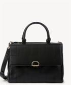 Sole Society Sole Society Tracy Vegan Quilted Satchel Bag Black Leather