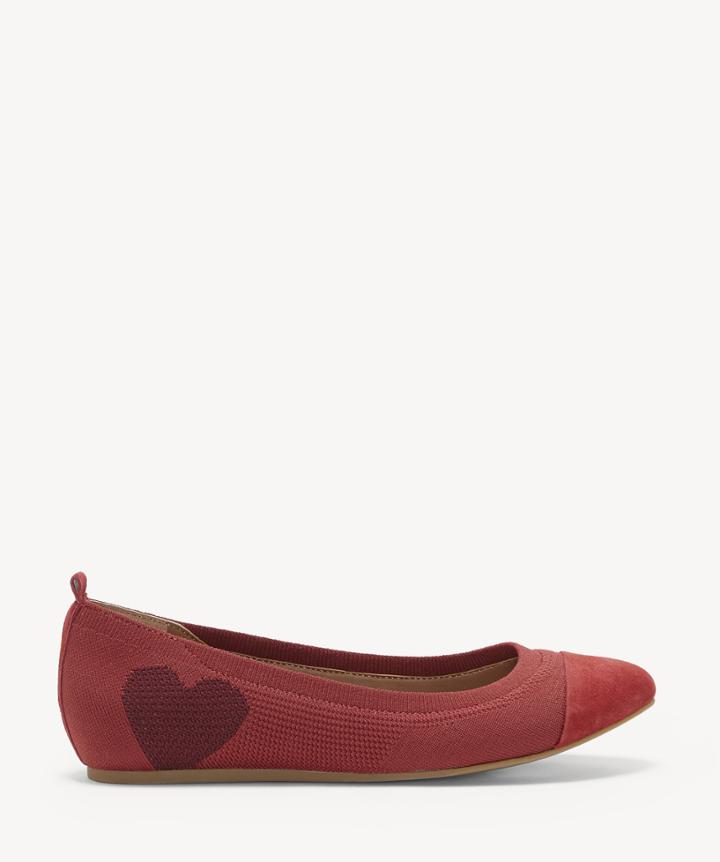 Ed Ellen Degeneres Ed Ellen Degeneres Women's Lilliknit Ballet Flats Cranberry/cherry Size 5 From Sole Society