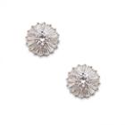 Sole Society Sole Society Round Crystal Studs - Crystal-one Size