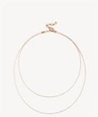 Sole Society Sole Society Layered Chain Choker Rose Gold One Size