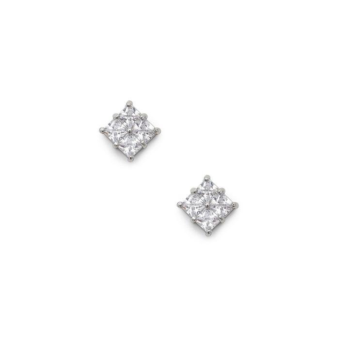 Sole Society Sole Society Oversize Cz Studs - Crystal-one Size