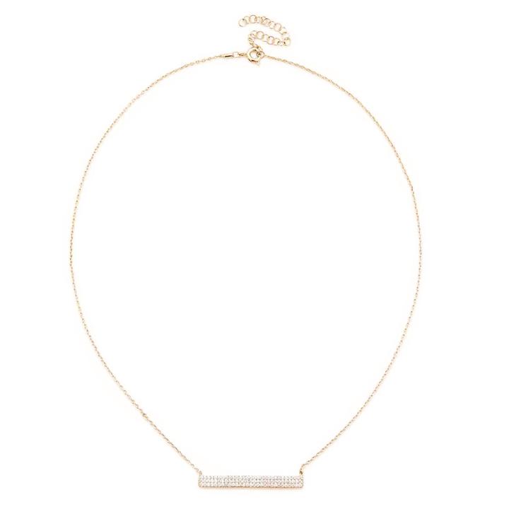 Sole Society Sole Society Dainty Bar Necklace - Gold