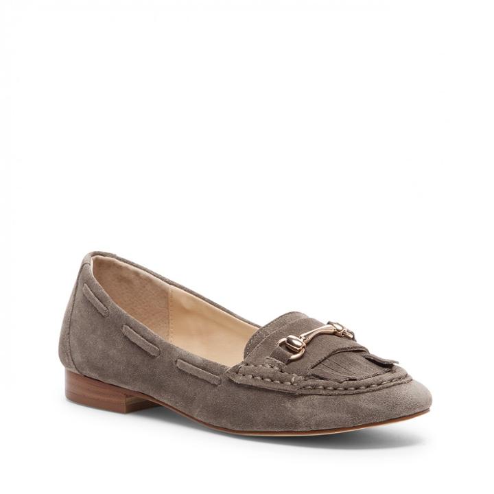 Sole Society Sole Society Ellison Suede Loafer - Mushroom-7.5