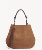 Sole Society Sole Society Roman Faux Leather Slouchy Tote Cognac Combo