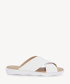 Lucky Brand Lucky Brand Mahlay Criss Cross Flats Sandals Optic White Size 5 Leather From Sole Society