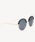 Sole Society Sole Society Sophina Oversize Round Sunglasses Black One Size Os Metal