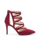 Sole Society Sole Society Shayley Strappy Cut Out Heel - Dark Red-7