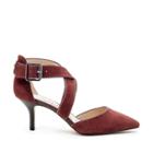 Sole Society Sole Society Tamra Cross Strap Pump - Red Wine