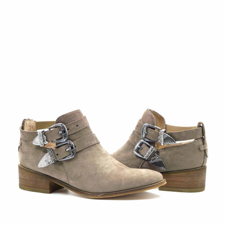 Kaanas Kaanas Women's Austin Leather Bootie Taupe Size 6 From Sole Society