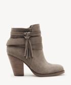 Sole Society Women's Rumi Tassel Bootie Fall Taupe Size 5 Suede From Sole Society