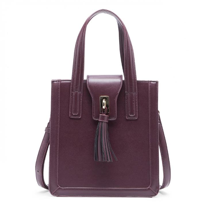 Sole Society Sole Society Hayes Vegan Mini Structured Tote - Oxblood-one Size