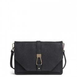 Sole Society Sole Society Bentley Vegan Crossbody With Metal Loop Hardware - Black-one Size