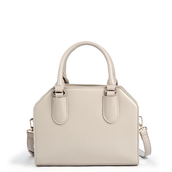 Sole Society Sole Society Carol Vegan Geo Shape Mini Satchel Bag Bone Leather