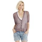 Sole Society Sole Society Sheer Cardigan With Pockets - Lavender