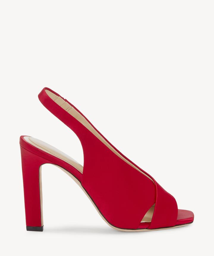 Imagine Imagine Women's Wrennie Slingback Sandals Crimson Size 10 Satin From Sole Society