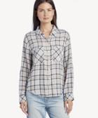 Sanctuary Sanctuary Women's Steady Boyfriend Shirt In Color: Indian Summer Plaid Size Xs From Sole Society