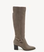 Sole Society Women's Daleena Tall Heeled Boots Fall Taupe Size 5 Leather Suede From Sole Society