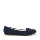 Sole Society Sole Society Pari Suede Moccasin - Navy-5