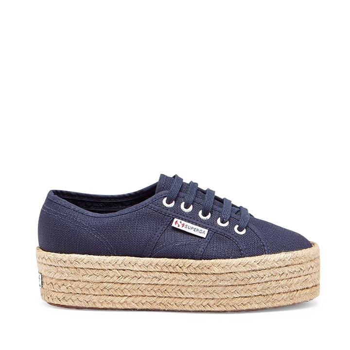 Superga Superga 2790 Cotropew Platform Sneaker - Navy