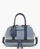 Sole Society Sole Society Mai Mini Weekender Bag Denim Vegan Leather