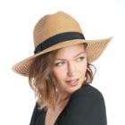 Sole Society Sole Society Wide Brim Panama Hat - Black