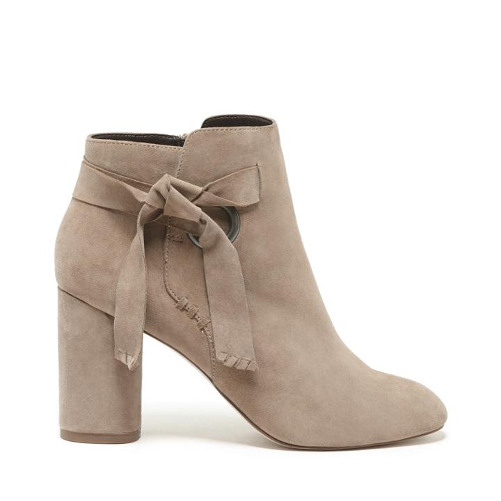 Sole Society Sole Society Zella Block Heel Bootie - Taupe