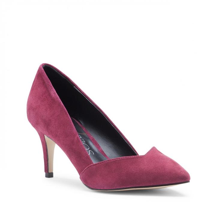 Sole Society Sole Society Charis Sweetheart Pump - Burgundy-5.5