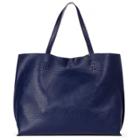 Sole Society Sole Society Milan Reversible Tote With Pouch - Navy Stripe Navy-one Size