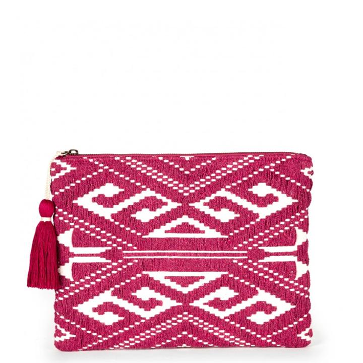 Sole Society Sole Society Noelle Printed Pouch - Red-one Size