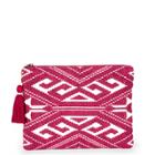 Sole Society Sole Society Noelle Printed Pouch - Red-one Size