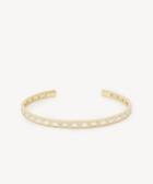 Sole Society Women's Thin Stone Cuff Bracelet Gold One Size From Sole Society