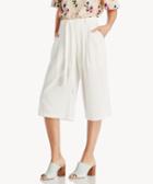 J.o.a. J.o.a. Pleated Trapeze Pants White Size Extra Small From Sole Society