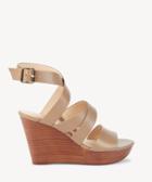 Sole Society Sole Society Pippy Strappy Platform Wedge - Night Taupe-5