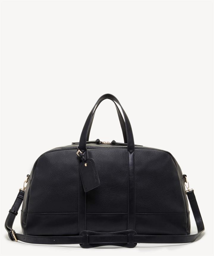 Sole Society Sole Society Marant Large Weekender Bag Black Vegan Leather