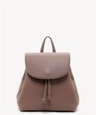 Sole Society Sole Society Jaylee Mini Backpack W/ Round Flap Mauve Faux Leather Size Os