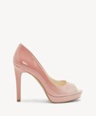 Jessica Simpson Jessica Simpson Women's Dalyn Peep Toe Sandals Pink Pearl Size 5 Suede From Sole Society
