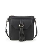 Sole Society Sole Society Chaney Flat Crossbody With Tassels - Black