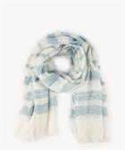 Sole Society Sole Society Jacquard Stripe Scarf Chambray One Size Cotton Nylon
