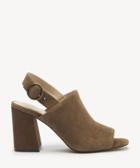 Sole Society Women's Juniah Slingback Sandals Tobacco Size 5 Suede From Sole Society