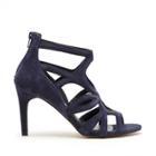 Sole Society Sole Society Alessa Caged High Heel Sandal - Navy-7.5