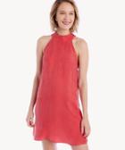 1. State 1. State Mock Neck Shift Dress W/ Back Detail Coral Reef Size Extra Small From Sole Society