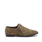 Sole Society Sole Society Birch Double Zipper Loafer - Cheetah Dot-5.5