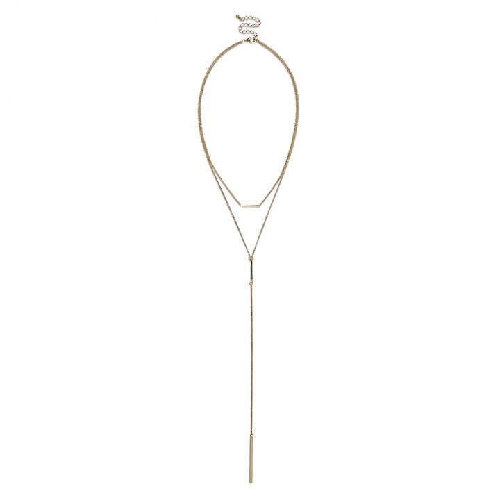 Sole Society Sole Society Layered Y Necklace - Gold-one Size