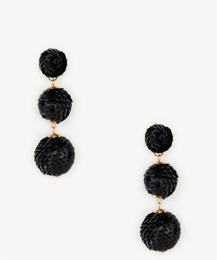 Sole Society Sole Society Tiered Drop Earrings Black One Size Os